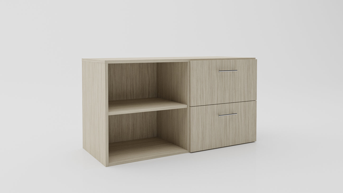 Credenza Two Drawers And Open Shelf
