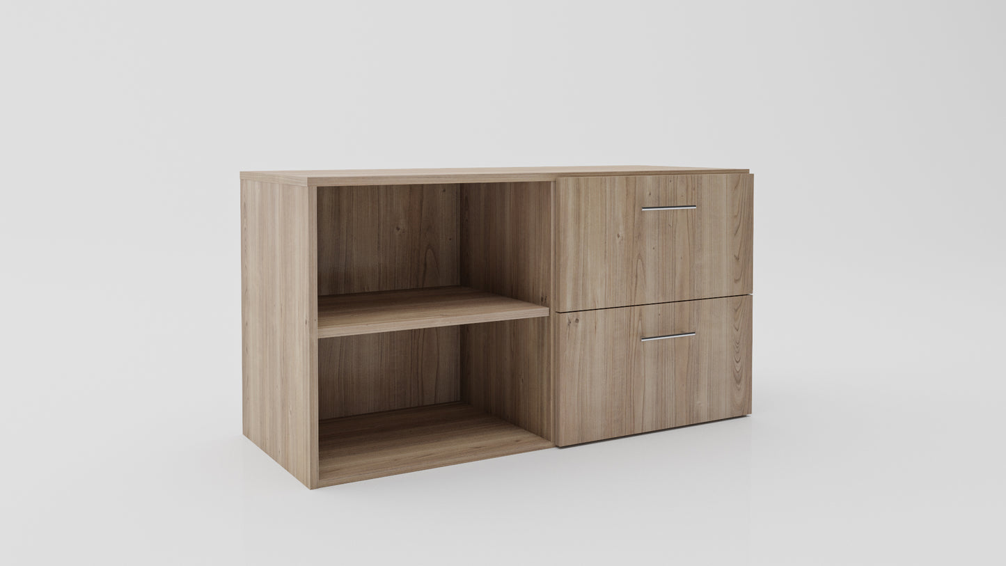 Credenza Two Drawers And Open Shelf