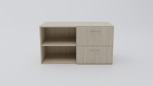 Credenza Two Drawers And Open Shelf